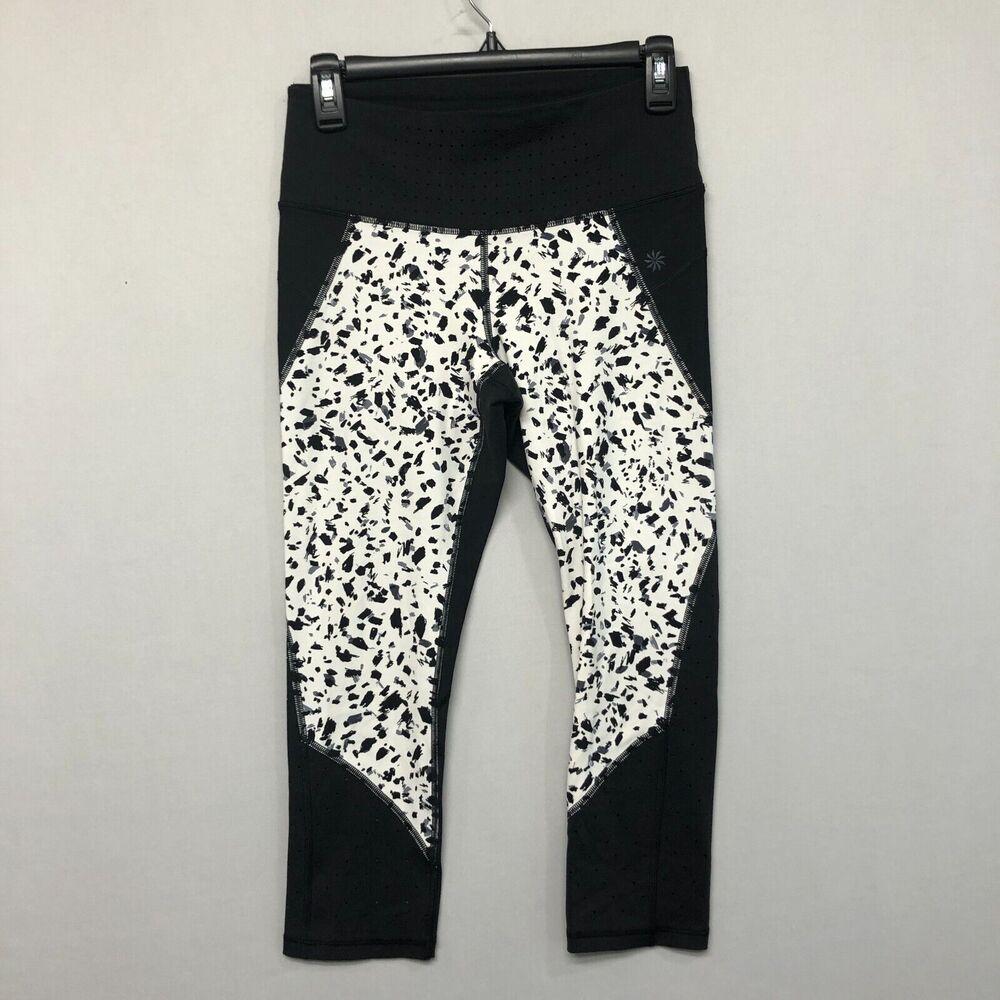 Athleta Women Active Capri Crop Leggings Pants Size Small Nylon Blend M191 -22
